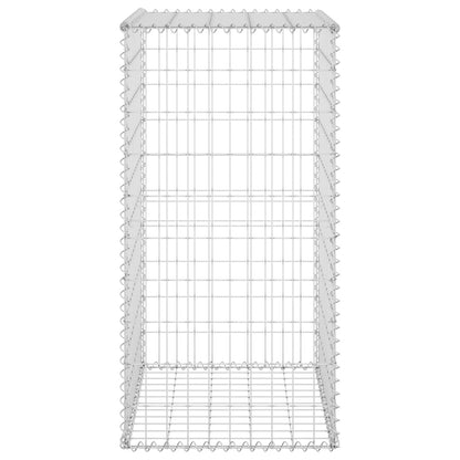 vidaXL Gabion Wall with Covers Galvanised Steel 60x50x100 cm 5