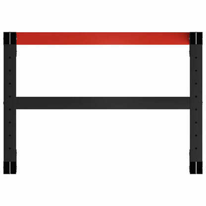 vidaXL Metal Frame | Black and Red | Metal with powder coating 5