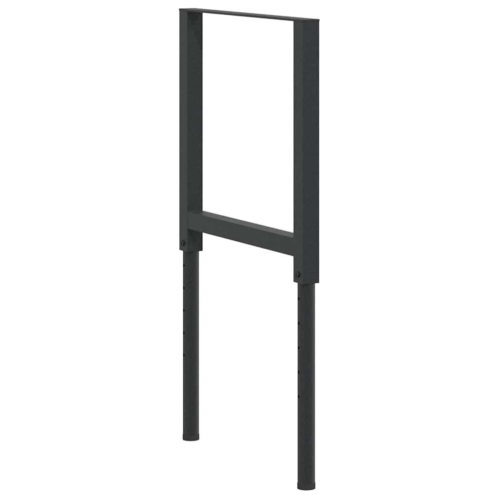 vidaXL Metal Frame | Set of 2 | Black | Powder-coated metal | Small 5