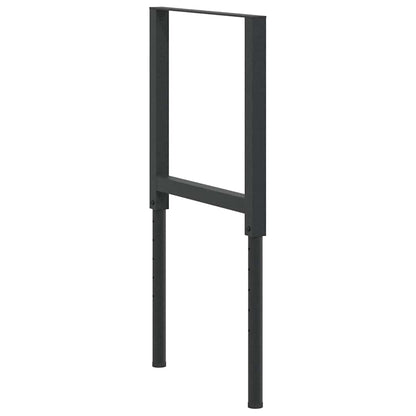 vidaXL Metal Frame | Set of 2 | Black | Powder-coated metal | Small 5