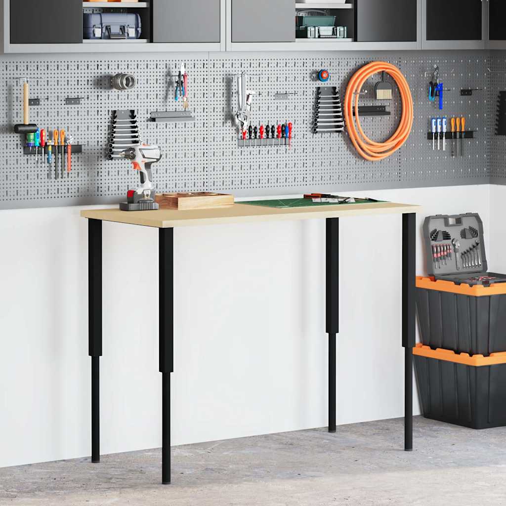 vidaXL Metal Frame | Set of 2 | Black | Powder-coated metal | Small 1
