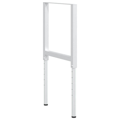 147932 vidaXL Adjustable Work Bench Frames 2 pcs Metal 55x(69-95,5) cm Grey 6