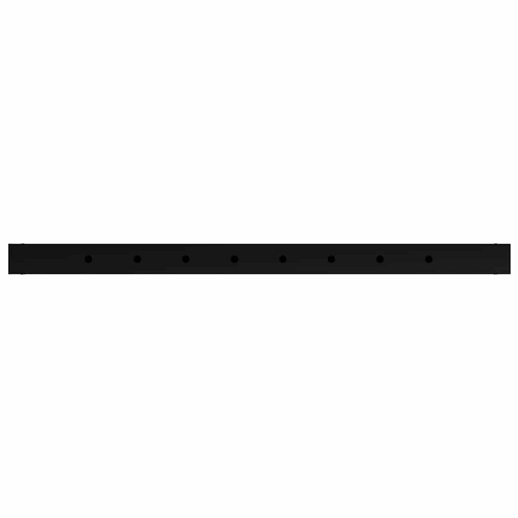 vidaXL Metal Frame | Set of 2 | Black | Powder-coated metal | Adjustable 6