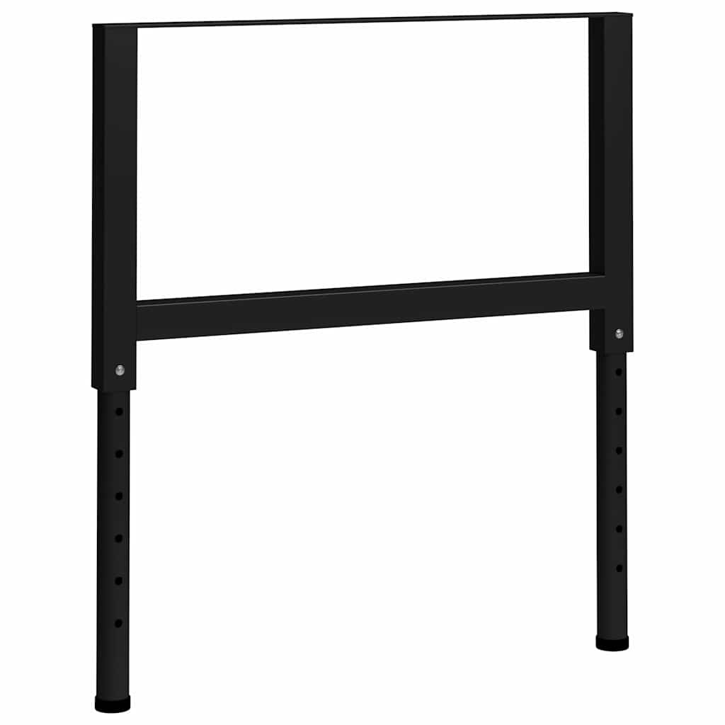 Adjustable Work Bench Frames 2 pcs Metal 55x(69-95,5) Black 85 x 95.5 cm