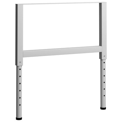 vidaXL Metal Frame | Set of 2 | Grey | Powder-coated metal | Adjustable 3