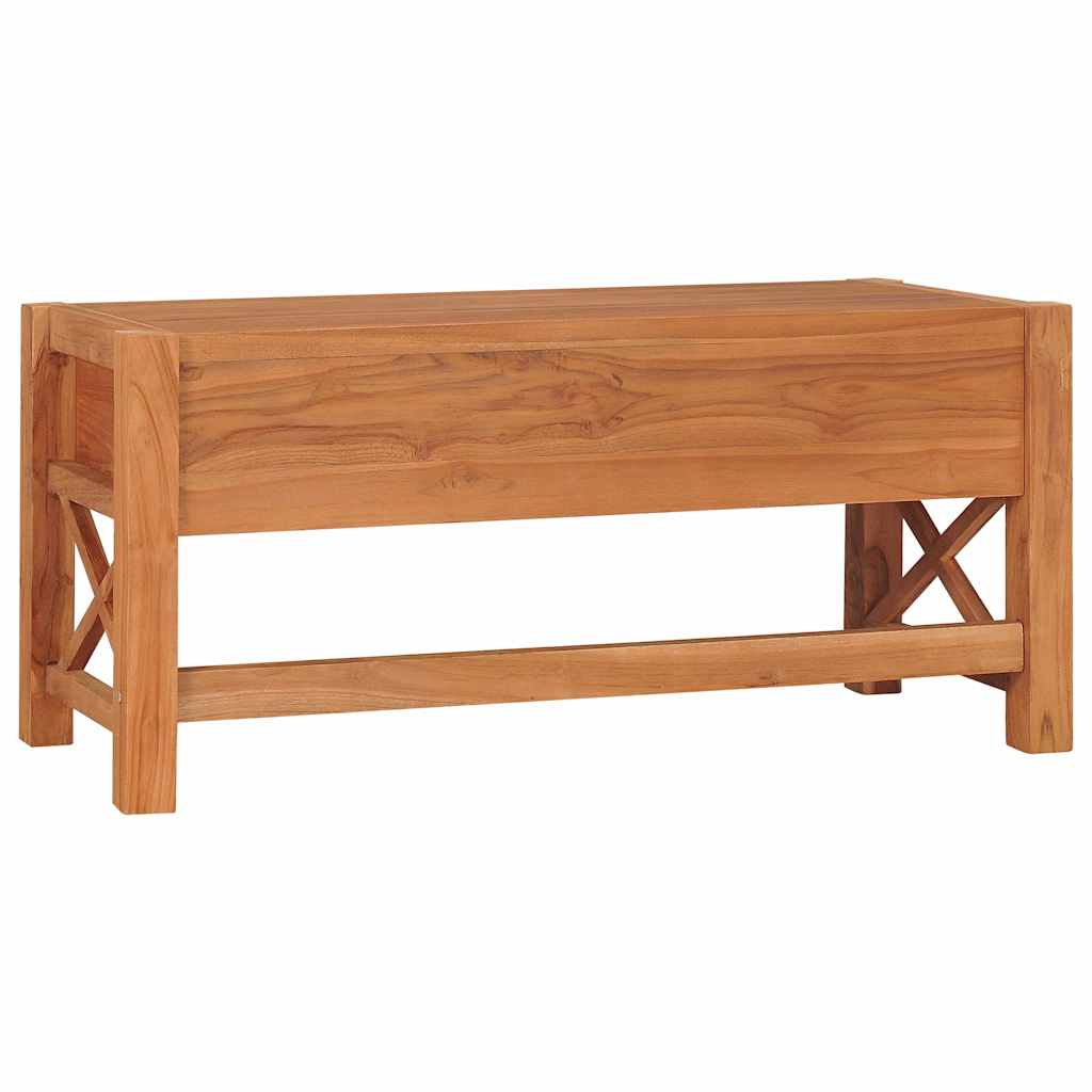 vidaXL TV Cabinet | Natural Teak | Teak Wood, Plywood | Medium | TV Cabinet 5