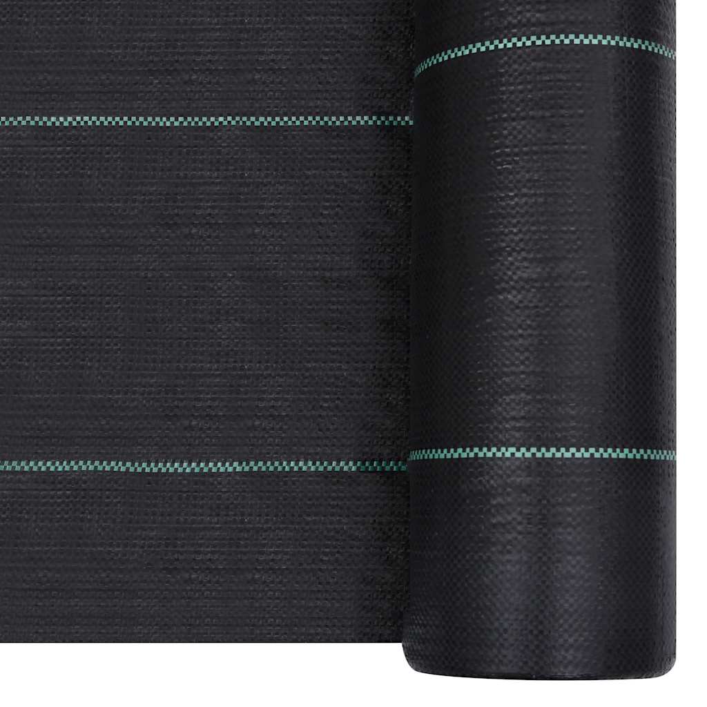313068 vidaXL Weed & Root Control Mat Black 2x100 m PP 3