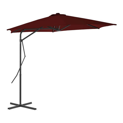 Outdoor Parasol with Steel Pole 300 cm Red