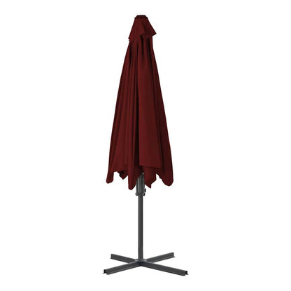Outdoor Parasol with Steel Pole 300 cm Red