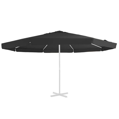 vidaXL Replacement Fabric | Black | 100% polyester | 500 cm diameter | Foldable 2