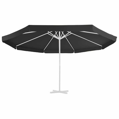 vidaXL Replacement Fabric | Black | 100% polyester | 500 cm diameter | Foldable 3