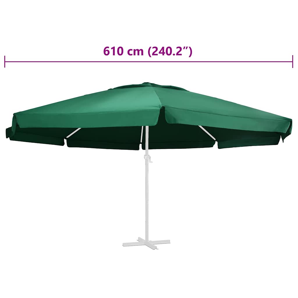 vidaXL Replacement Fabric | Green | 100% Polyester | 600 cm Diameter 5