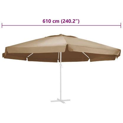 vidaXL Replacement Fabric | Taupe | 100% polyester with PA coating 5