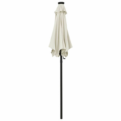 vidaXL Garden Parasol | Sand and Dark Grey | Polyester Fabric, Aluminium 3