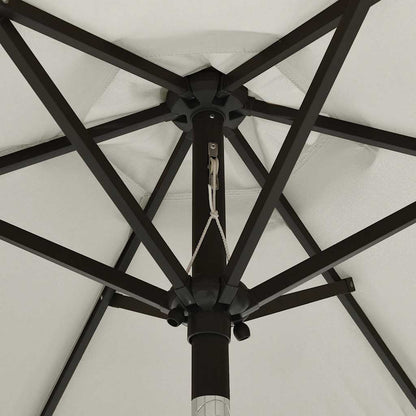 vidaXL Garden Parasol | Sand and Dark Grey | Polyester Fabric, Aluminium 5