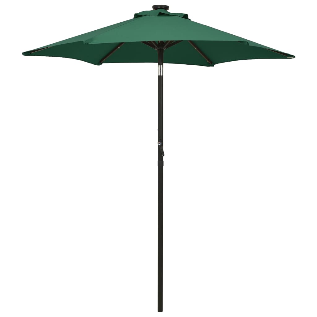 vidaXL Garden Parasol | Green and dark grey | Polyester, Aluminium 1