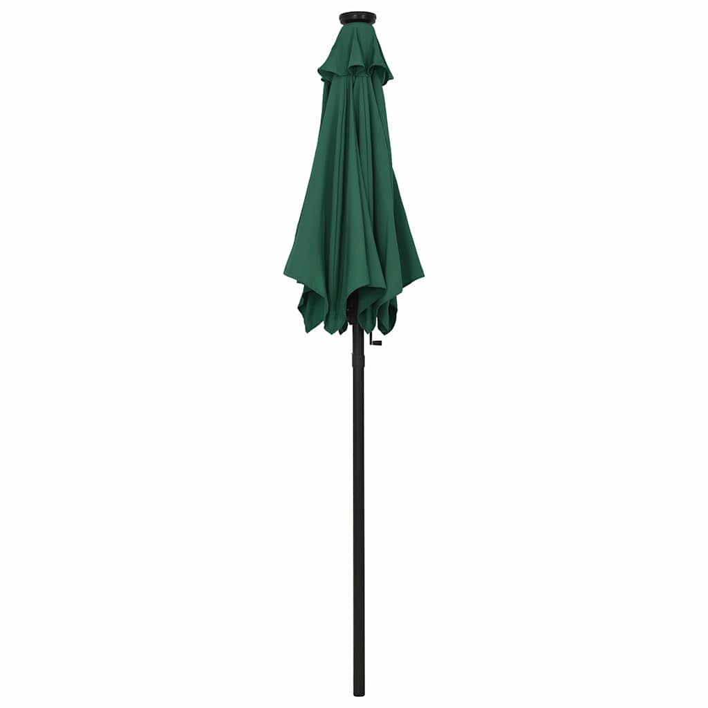 vidaXL Garden Parasol | Green and dark grey | Polyester, Aluminium 3