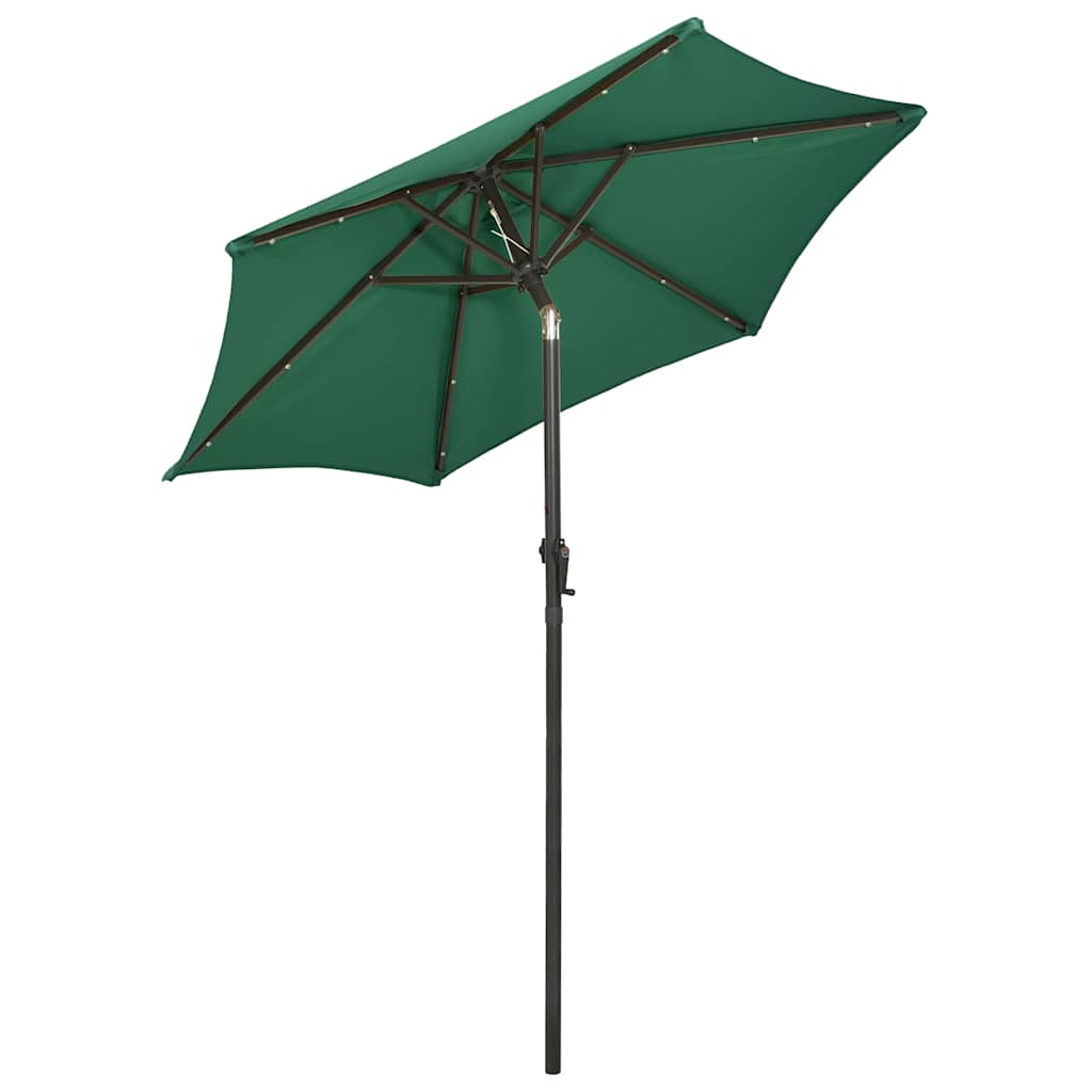 vidaXL Garden Parasol | Green and dark grey | Polyester, Aluminium 4