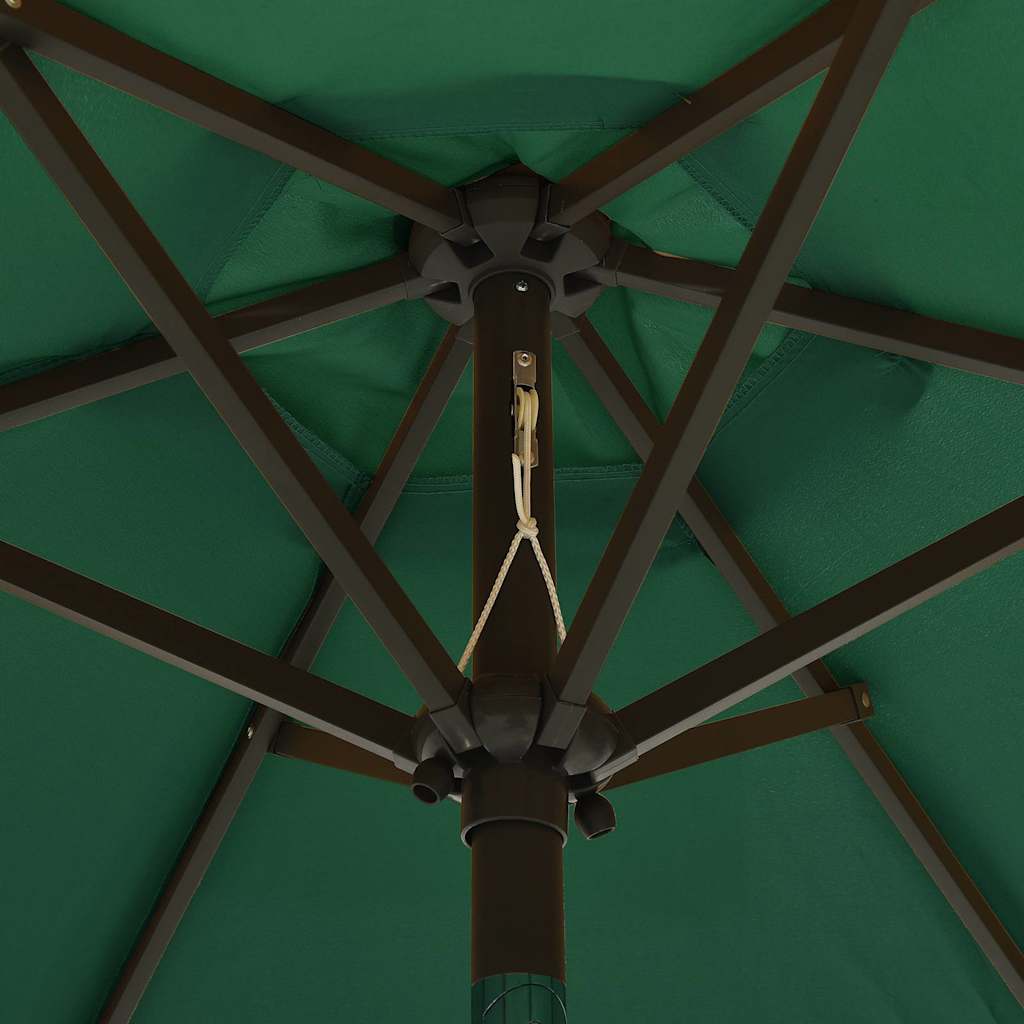 vidaXL Garden Parasol | Green and dark grey | Polyester, Aluminium 5