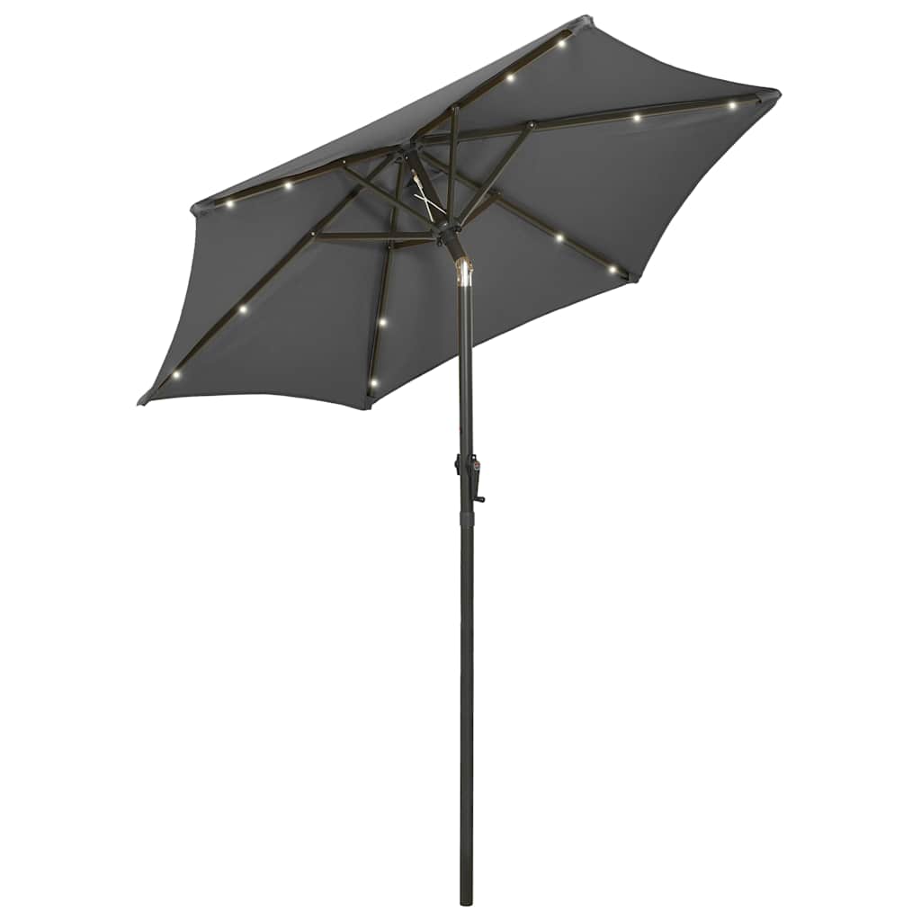 vidaXL Garden Parasol | Anthracite and Dark Grey | Polyester, Aluminium | Medium 2
