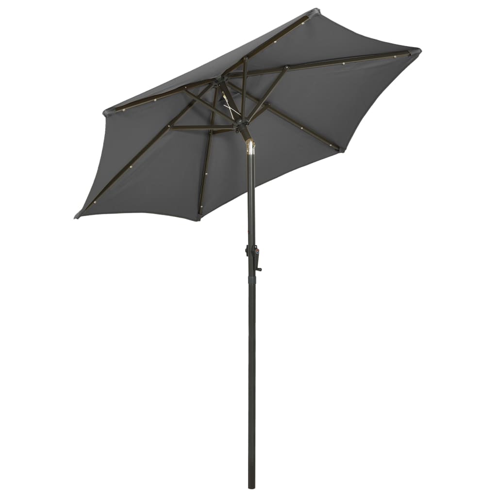 vidaXL Garden Parasol | Anthracite and Dark Grey | Polyester, Aluminium | Medium 4
