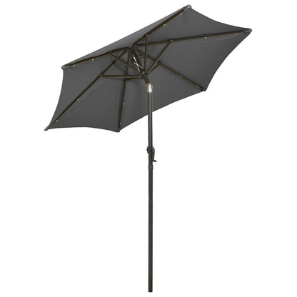 vidaXL Garden Parasol | Anthracite and Dark Grey | Polyester, Aluminium | Medium 4