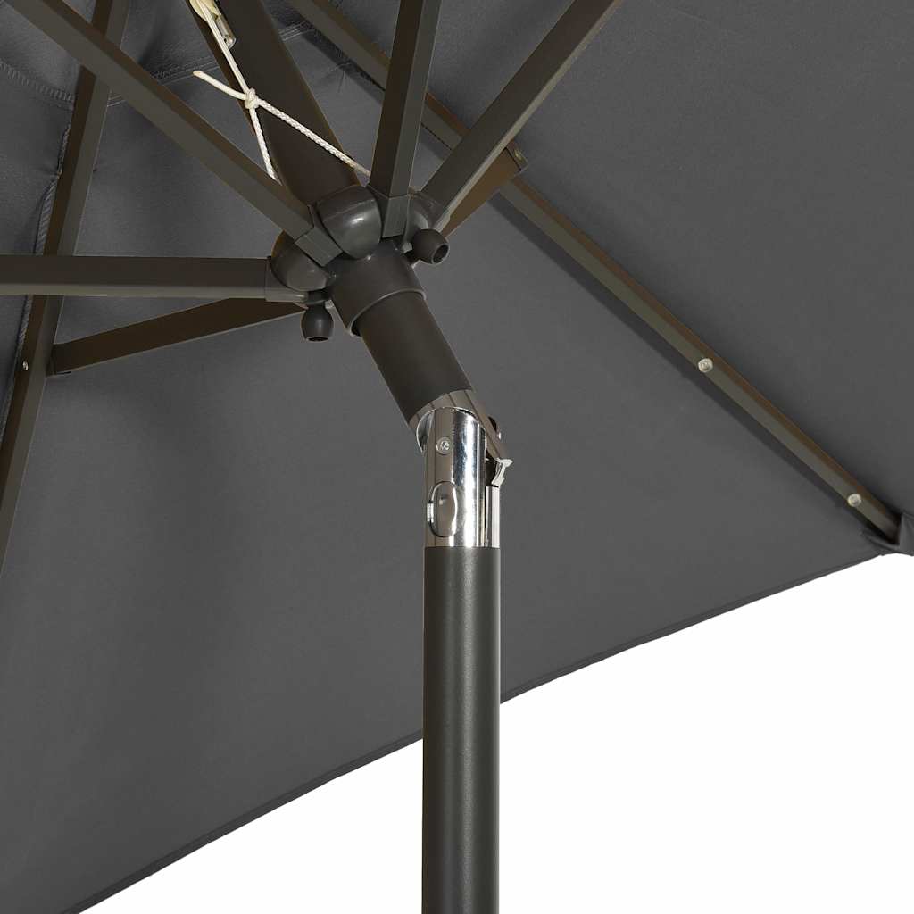 vidaXL Garden Parasol | Anthracite and Dark Grey | Polyester, Aluminium | Medium 6