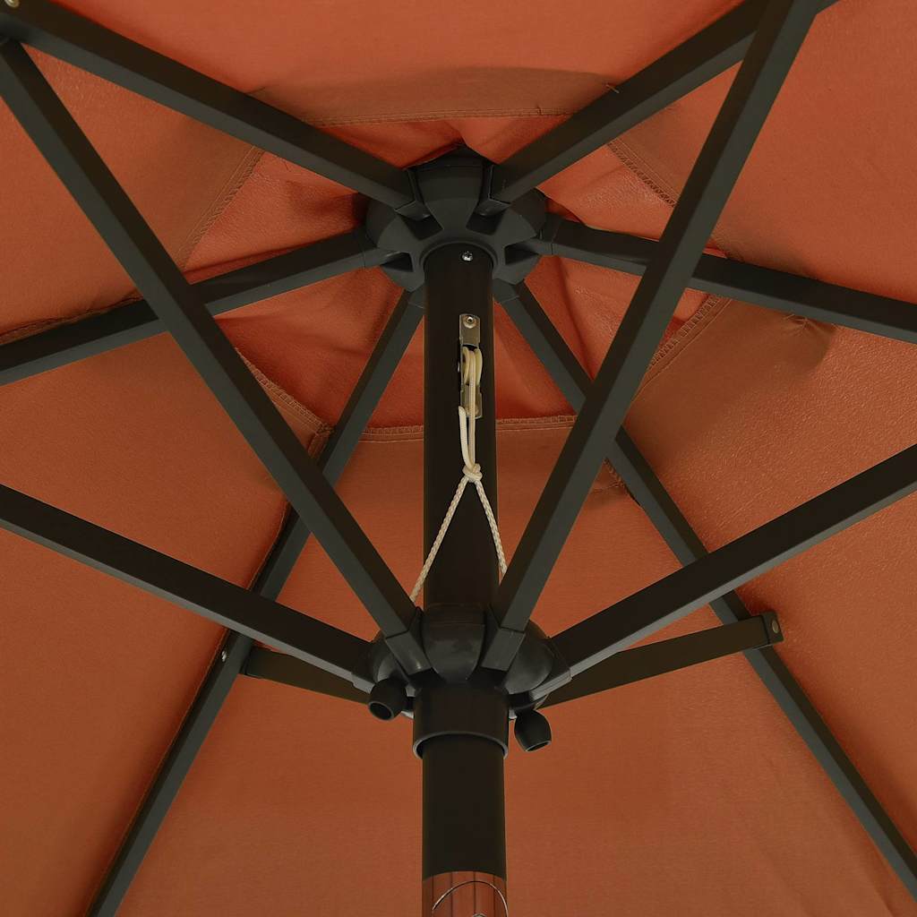 vidaXL Garden Parasol | Terracotta and Dark Grey 5