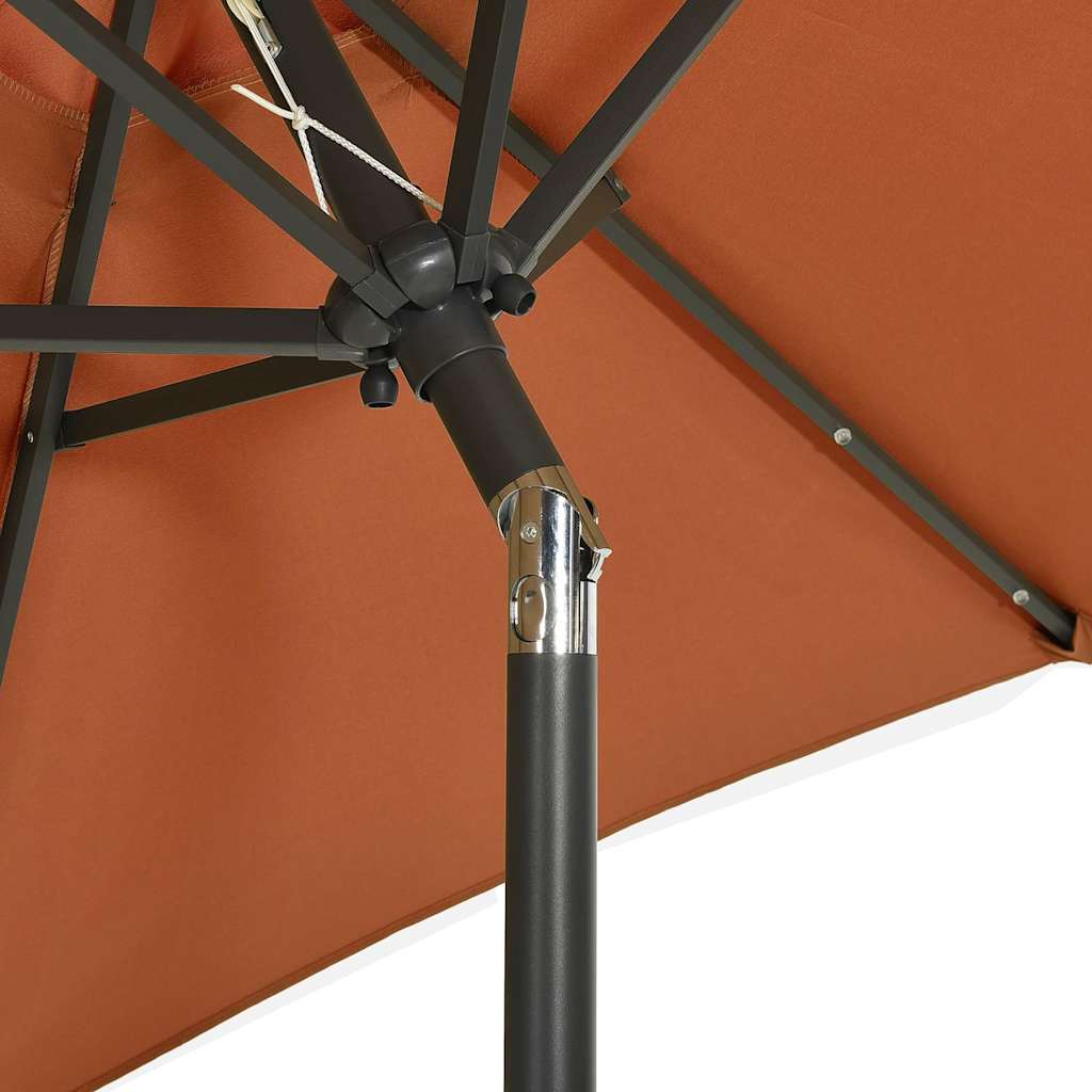 vidaXL Garden Parasol | Terracotta and Dark Grey 6