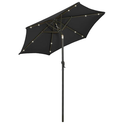 vidaXL Garden Parasol | Black and dark grey 2