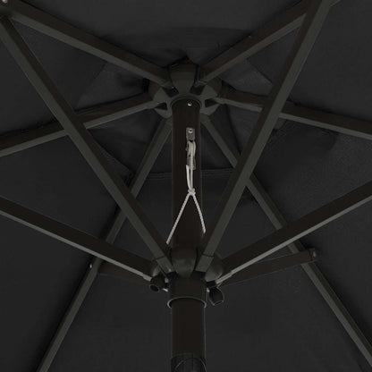 vidaXL Garden Parasol | Black and dark grey 5