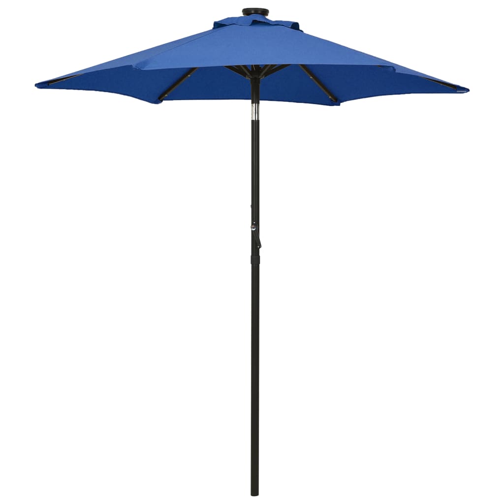 vidaXL Garden Parasol | Azure blue | Fabric (100% polyester) | 200cm diameter 1