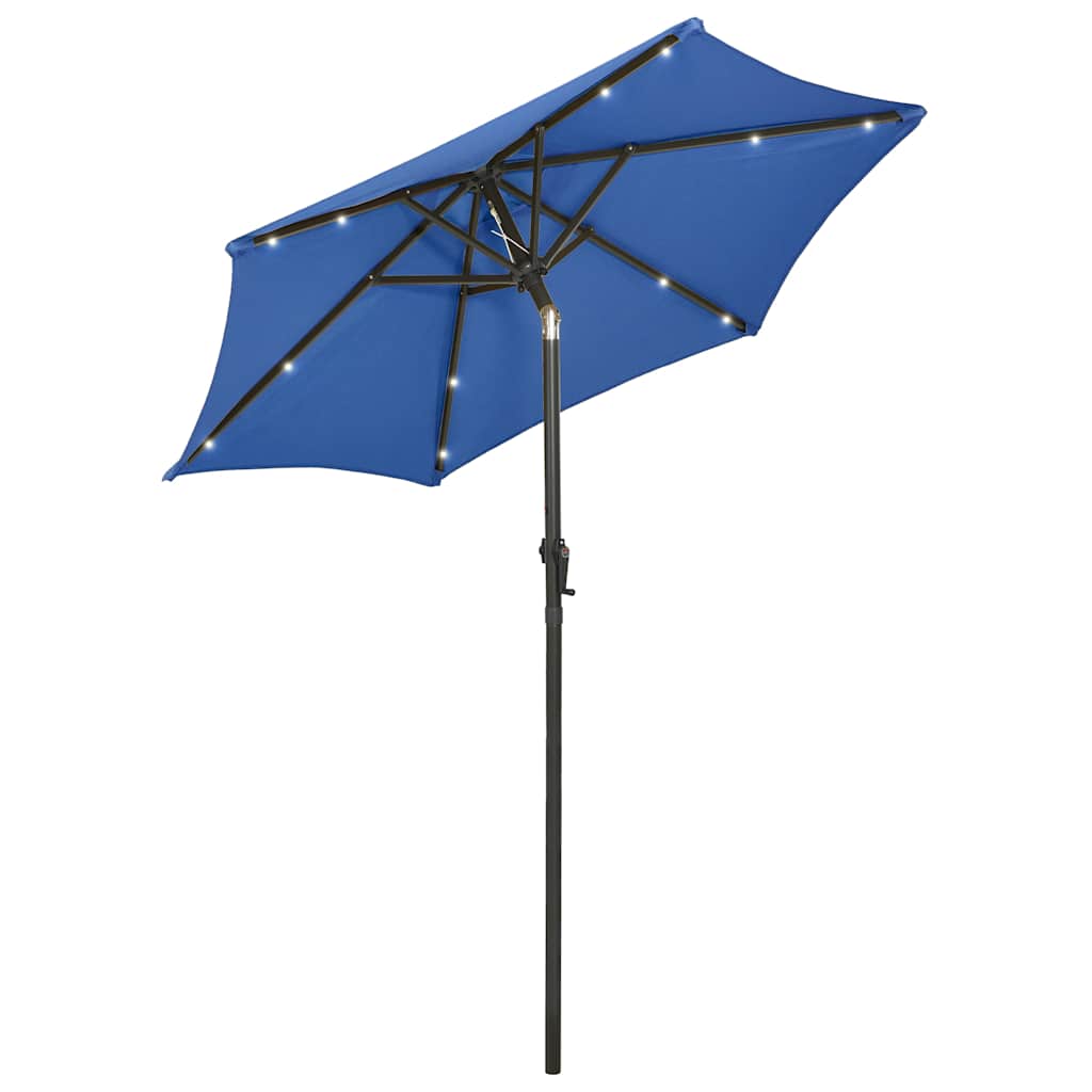 vidaXL Garden Parasol | Azure blue | Fabric (100% polyester) | 200cm diameter 2