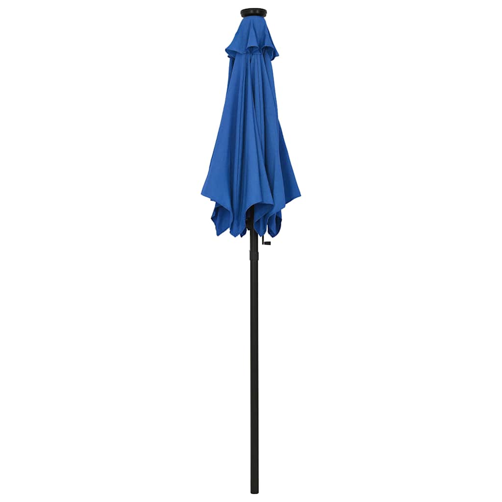vidaXL Garden Parasol | Azure blue | Fabric (100% polyester) | 200cm diameter 3