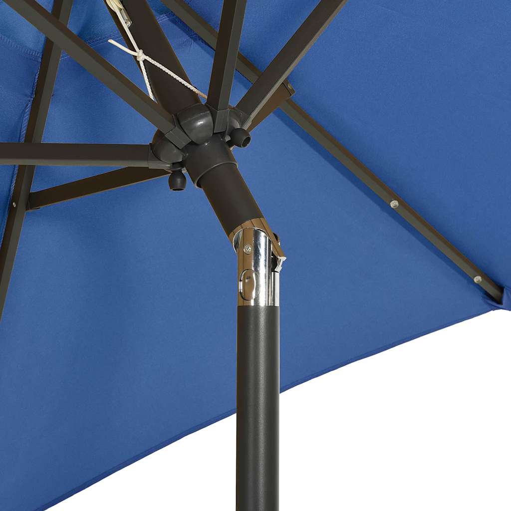 vidaXL Garden Parasol | Azure blue | Fabric (100% polyester) | 200cm diameter 6