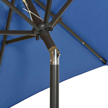 vidaXL Garden Parasol | Azure blue | Fabric (100% polyester) | 200cm diameter 6