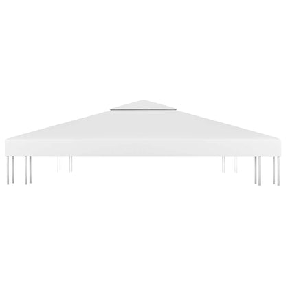 vidaXL 2-Tier Gazebo Top Cover 310 g/m² 3x3 m White 3