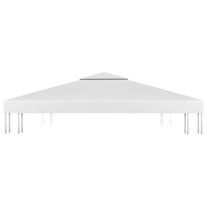 vidaXL 2-Tier Gazebo Top Cover 310 g/m² 4x3 m White 4