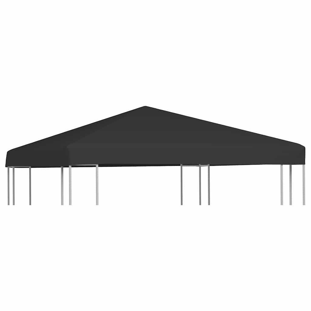 vidaXL Gazebo Top Cover 270 g/m² 3x3 m Black 2