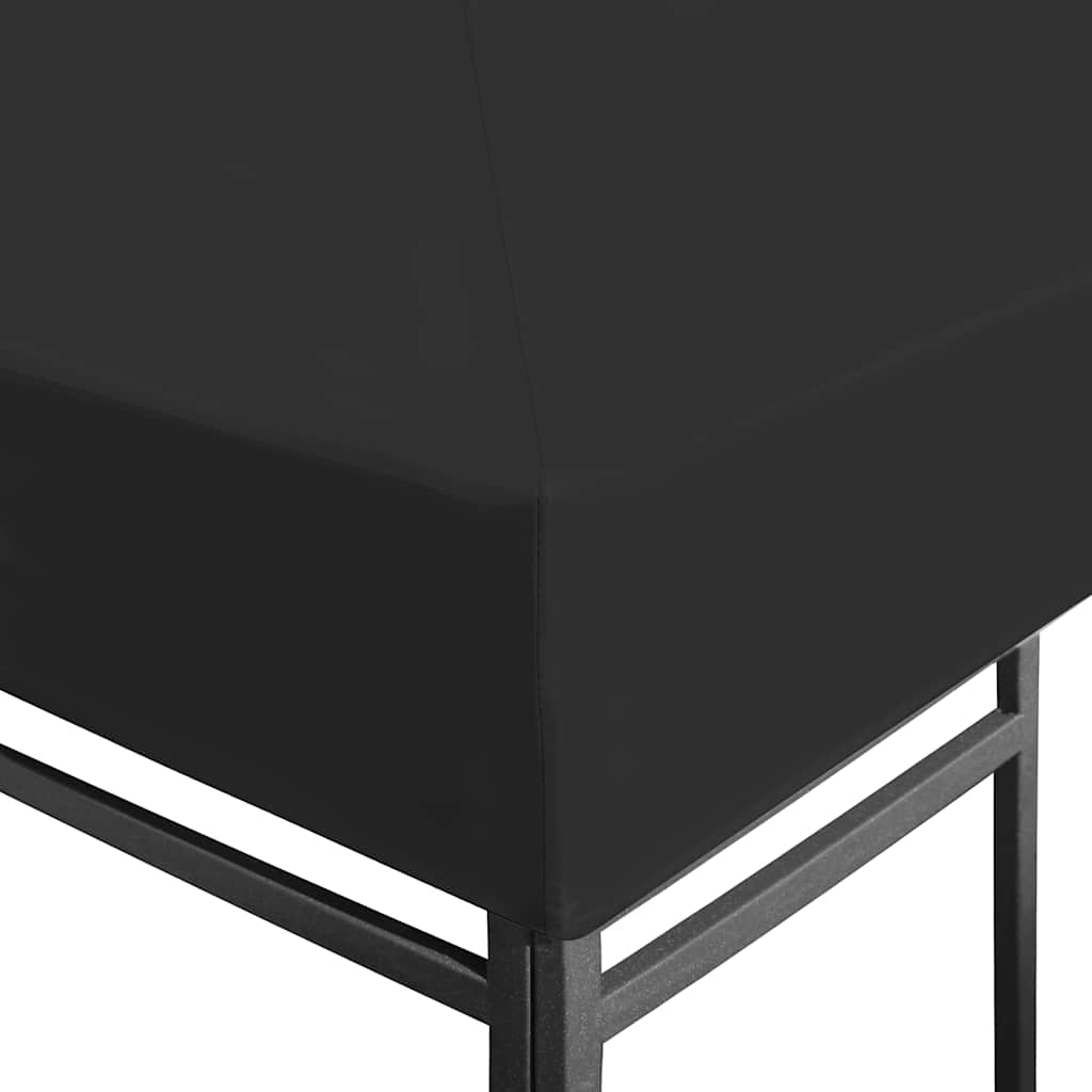 vidaXL Gazebo Top Cover 270 g/m² 3x3 m Black 4