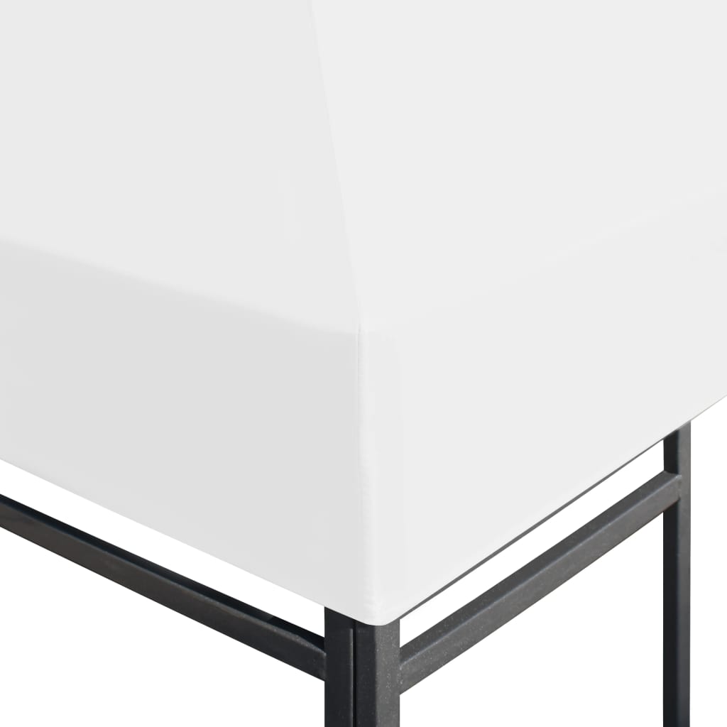 vidaXL Gazebo Top Cover 270 g/m² 3x3 m White 4