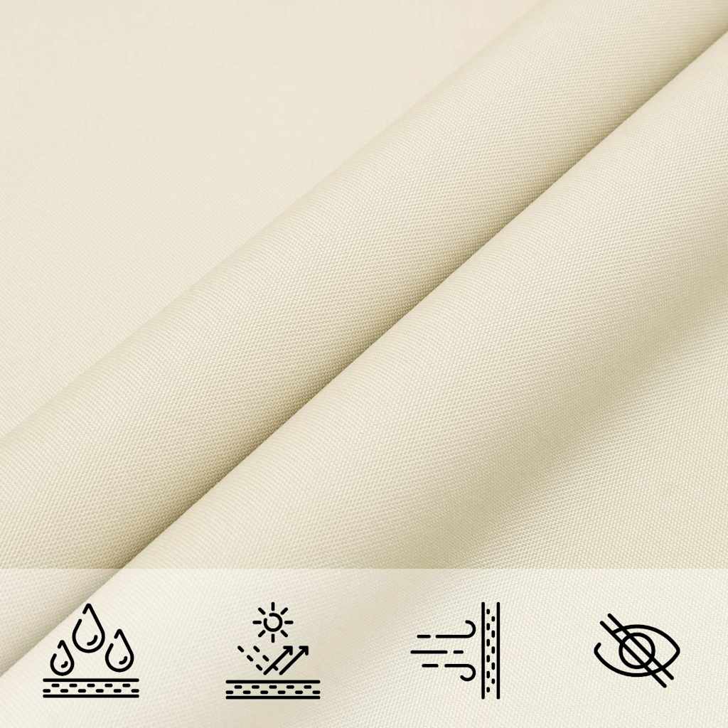 Sunshade Sail Oxford Fabric Square Cream