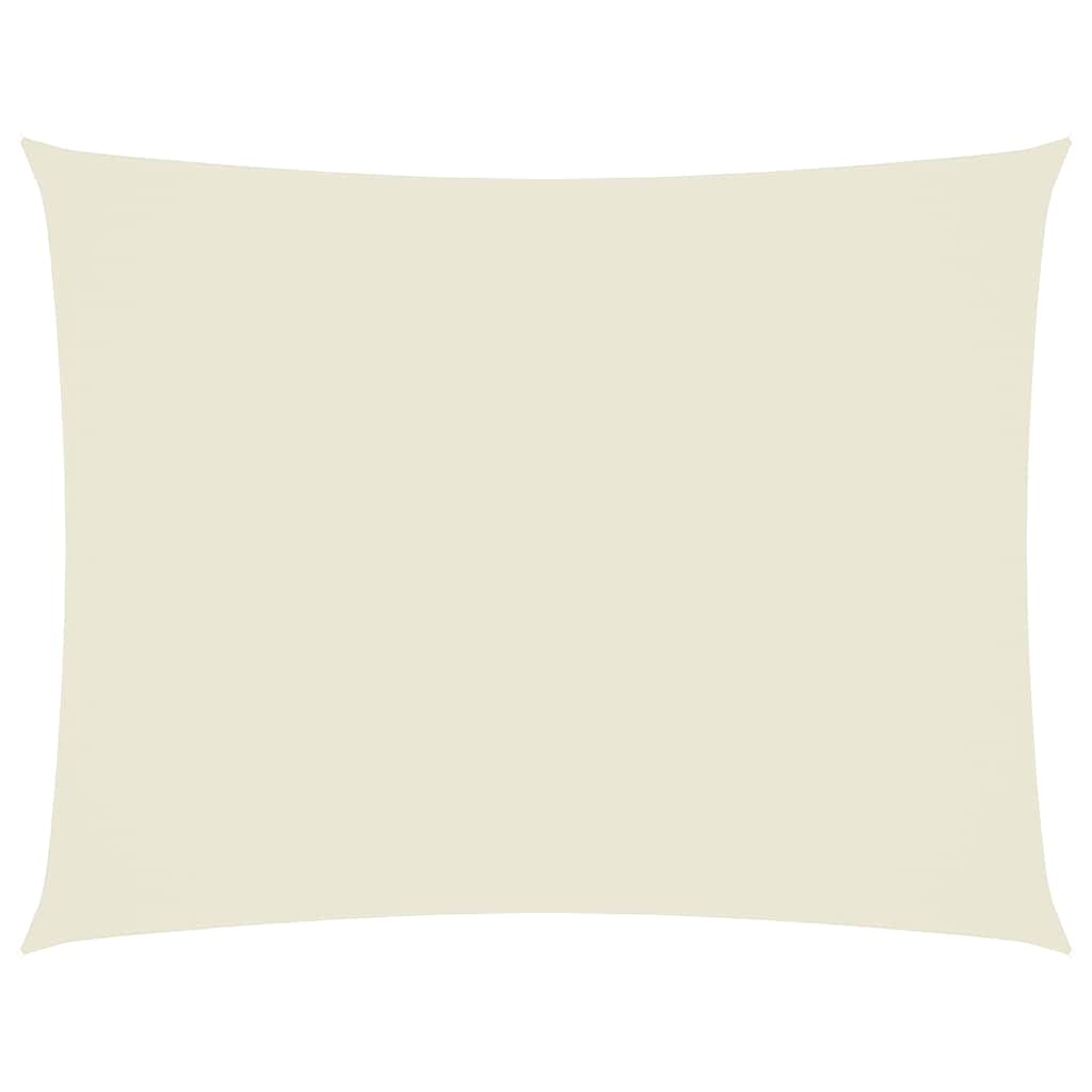 vidaXL Sunshade Sail Oxford Fabric Rectangular 3.5x5 m Cream 2