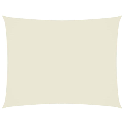 vidaXL Sunshade Sail Oxford Fabric Rectangular 3.5x5 m Cream 2