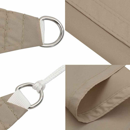 vidaXL Sunshade Sail Oxford Fabric Square 4x4 m Taupe 6