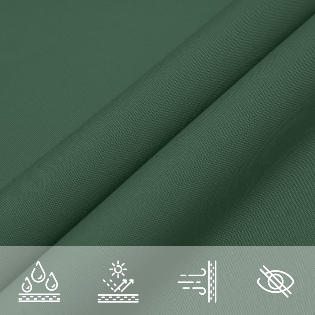 vidaXL Sunshade Sail Oxford Fabric Rectangular 3x6 m Dark Green 5