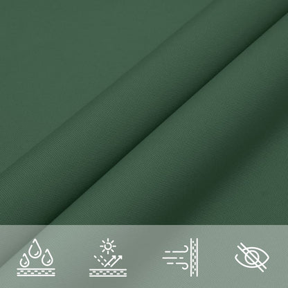 vidaXL Sunshade Sail Oxford Fabric Rectangular 3x6 m Dark Green 5