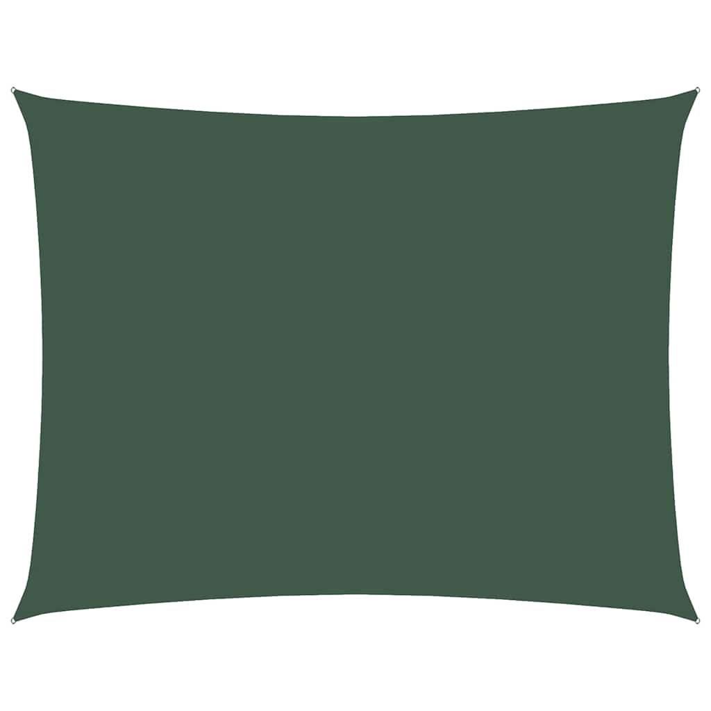 vidaXL Sunshade Sail Oxford Fabric Rectangular 3.5x5 m Dark Green 2