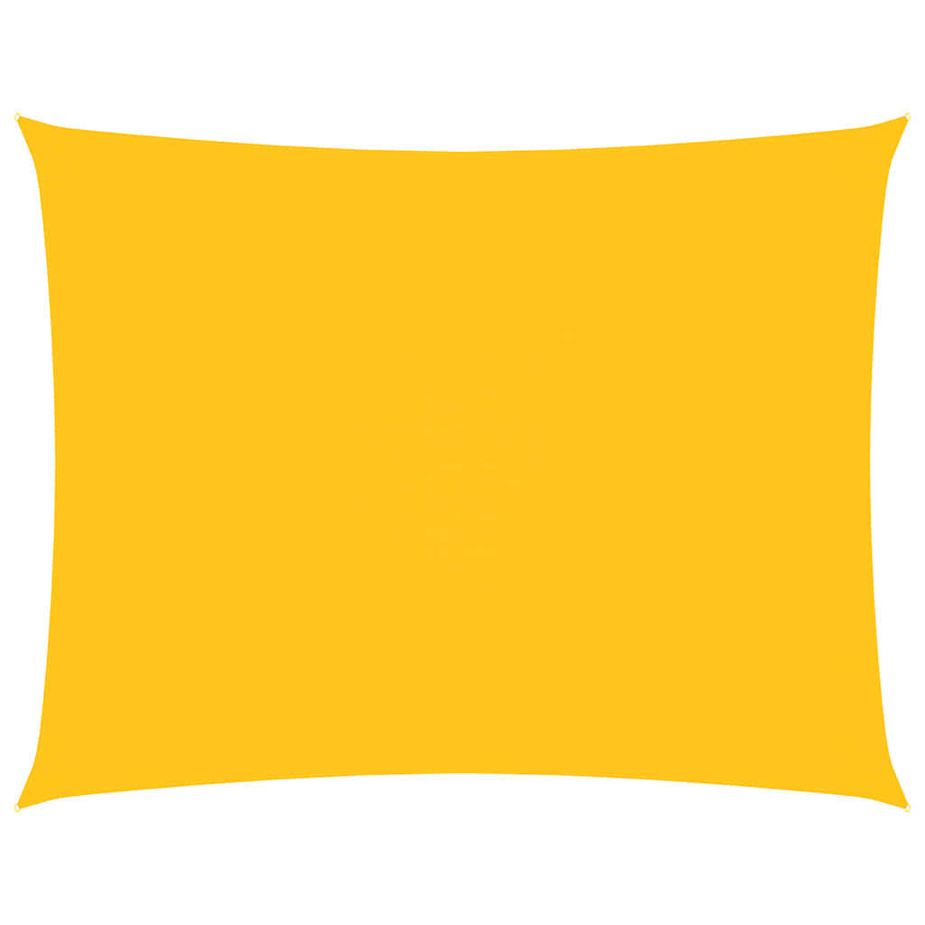 vidaXL Sunshade Sail Oxford Fabric Rectangular 4x6 m Yellow 2