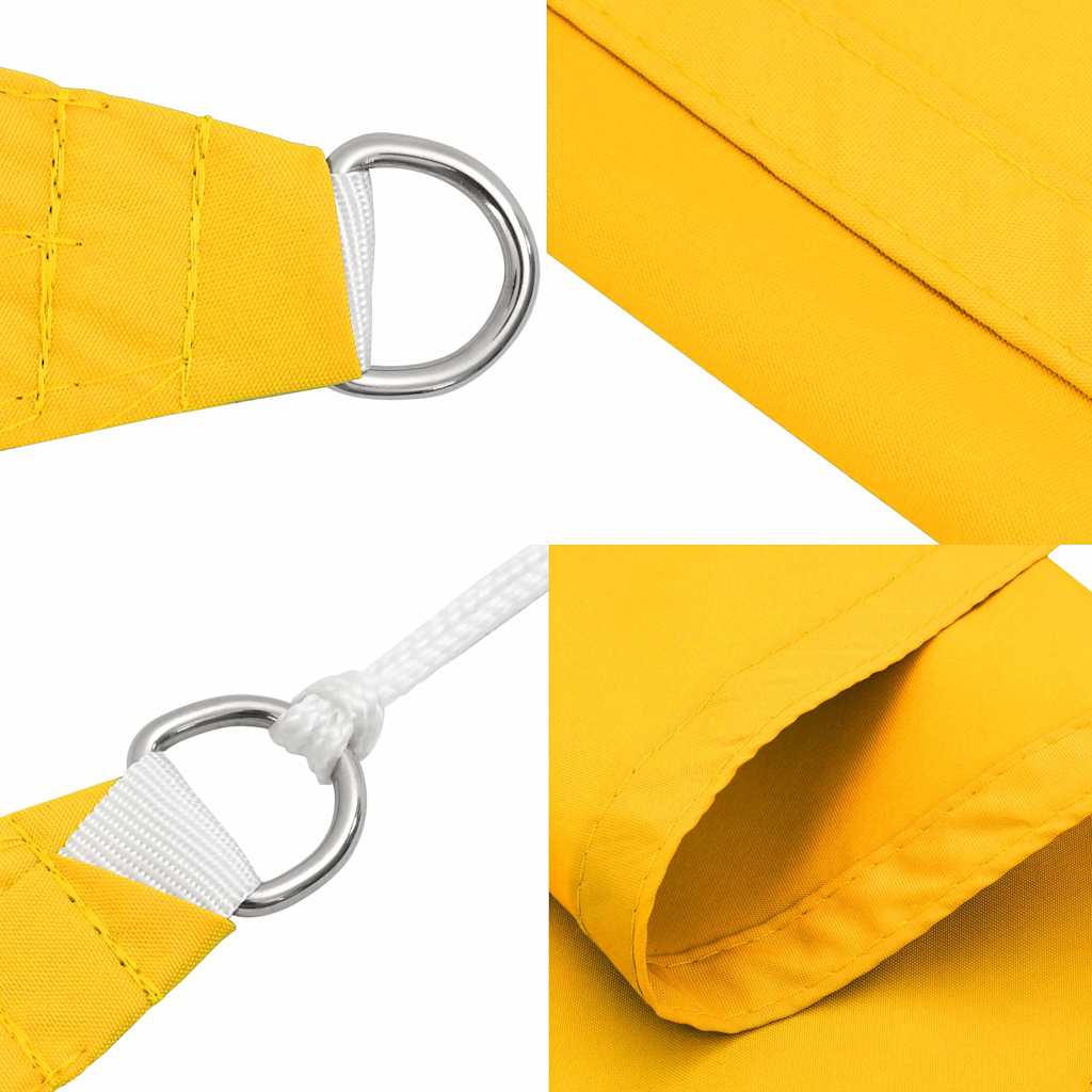 vidaXL Sunshade Sail Oxford Fabric Rectangular 4x7 m Yellow 5